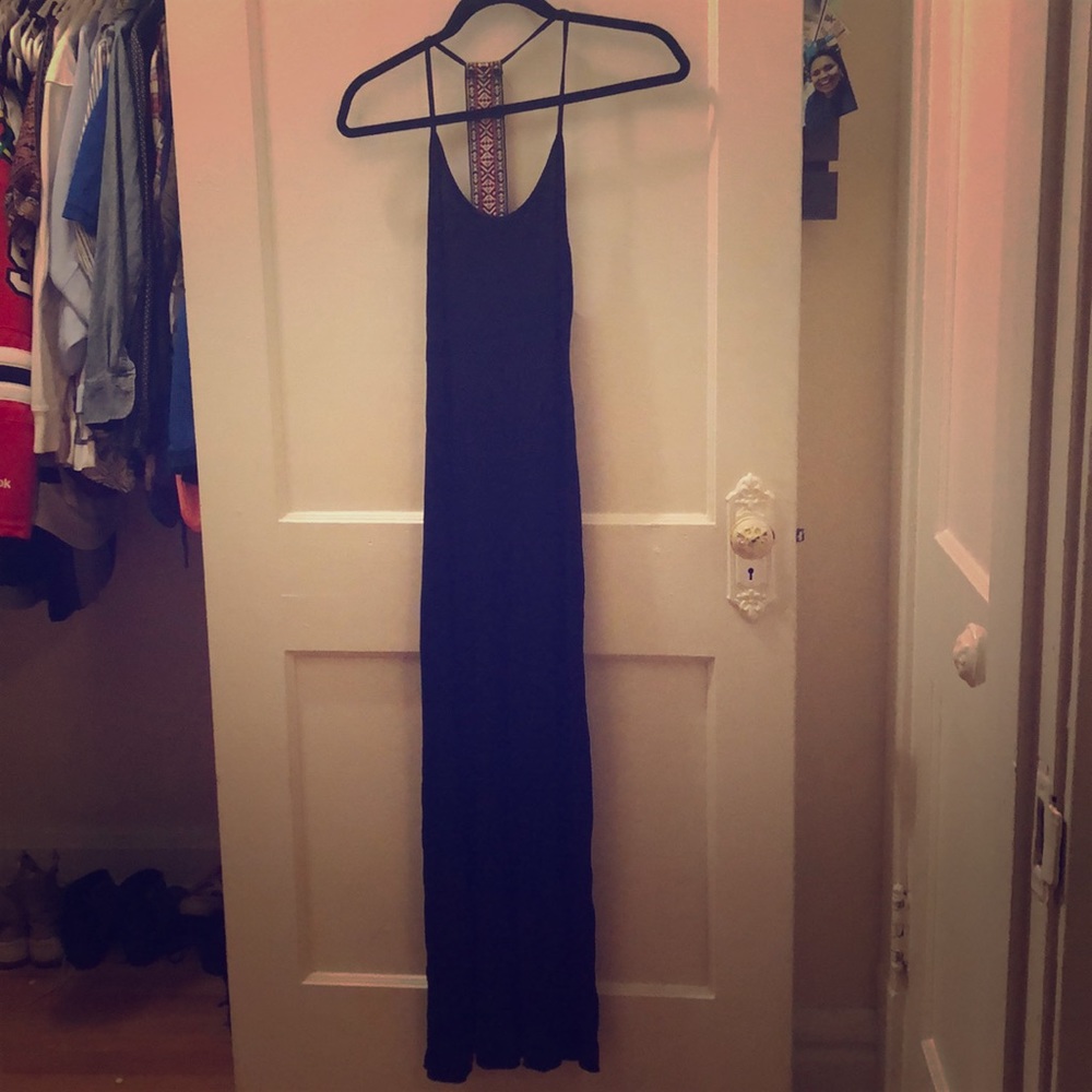 Black maxi dress